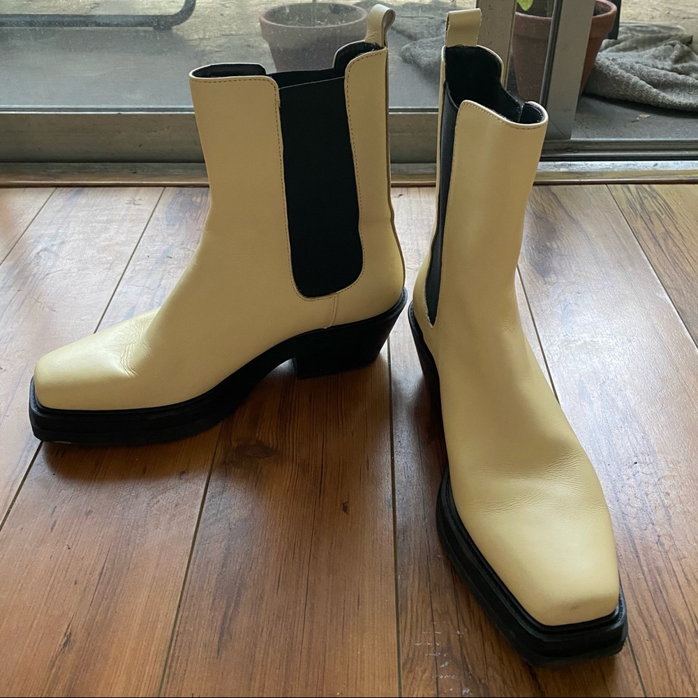 Cream Boots